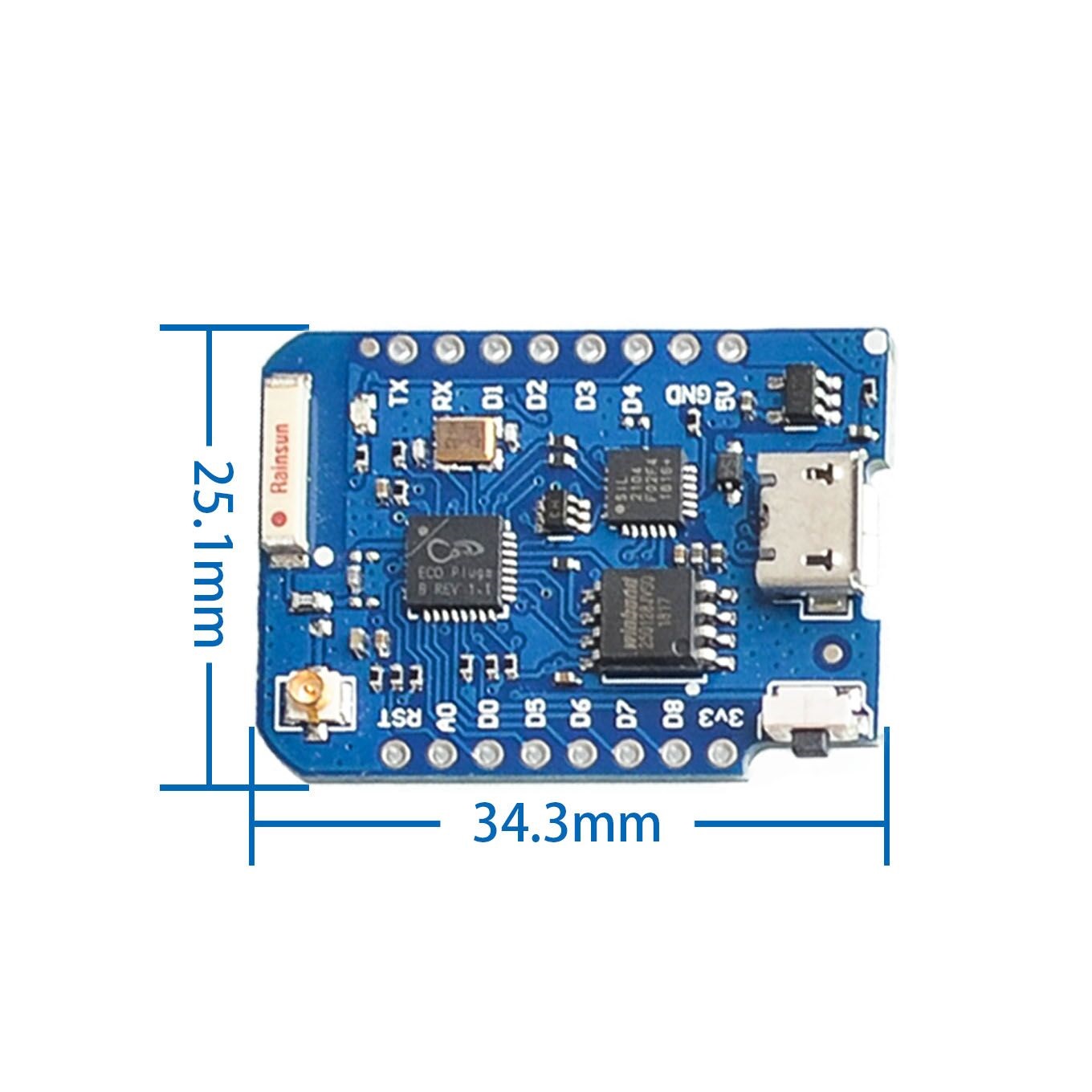 WEMOS D1 Mini Pro 4M 16M bayt  - Esp8266 Nodemcu Board incelemesi ve fiyatı