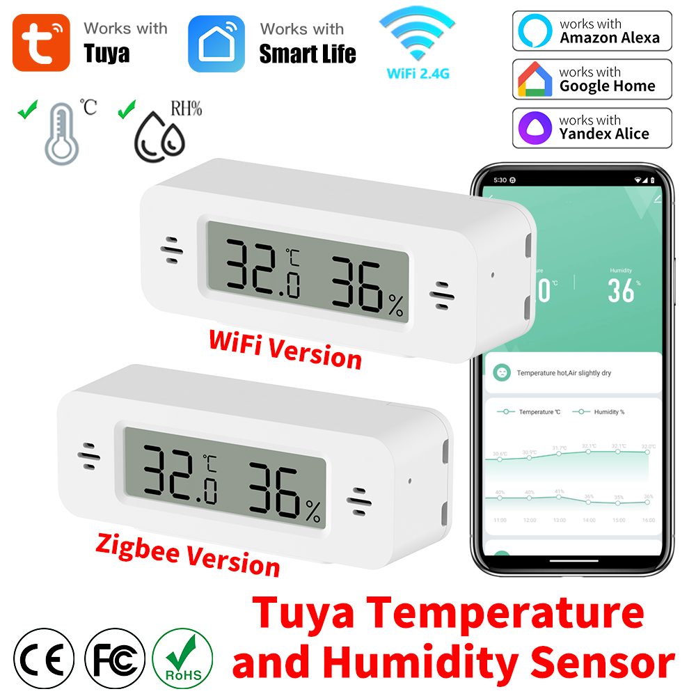 Tuya WiFi/Zigbee Sıcaklık Nem  - Home Automation Ideas incelemesi ve fiyatı