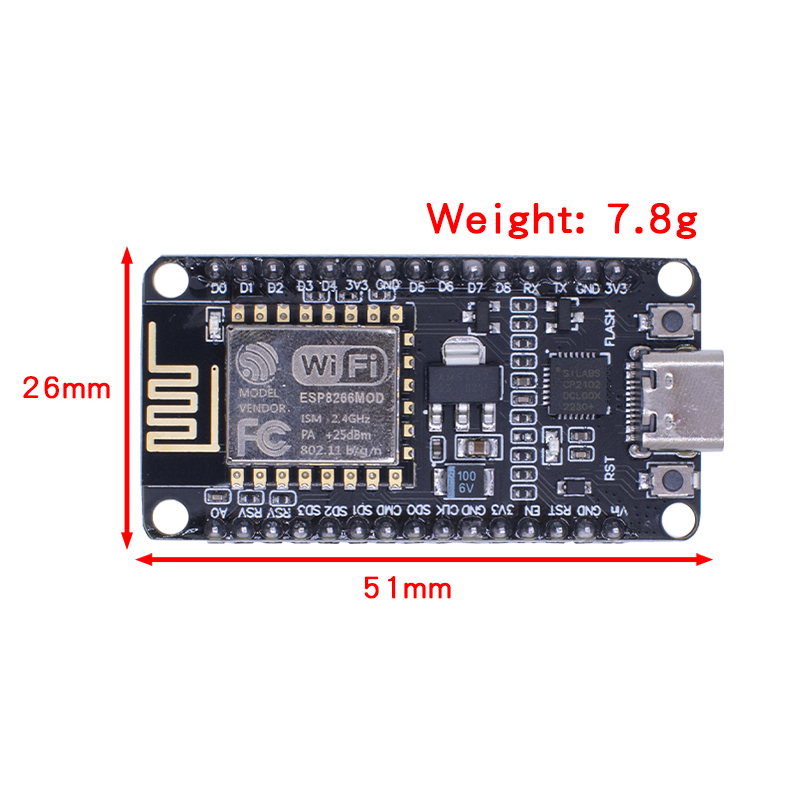 Kablosuz modülü NodeMCU CP2102 - Esp8266 Nodemcu Board incelemesi ve fiyatı